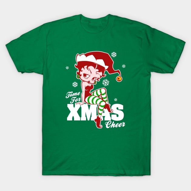 Betty Boop - Christmas cheer 2.0 T-Shirt by KERZILLA